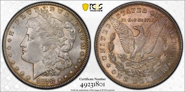 1878-S $1 MS62