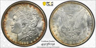 1888 $1 MS65
