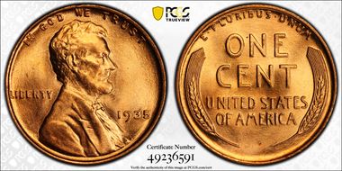 1935 1C MS68RD