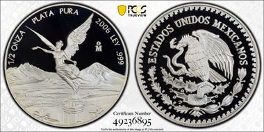 2006-Mo 1/2 oz Libertad Ag PR70DCAM