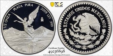2009-Mo 1/2 oz Libertad Ag PR69DCAM