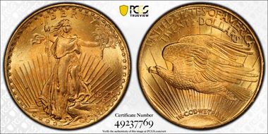 1925 $20 MS66+ 