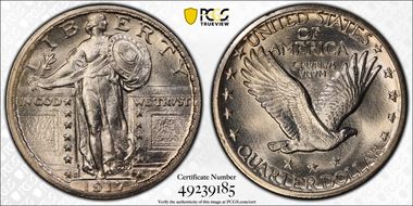 1917-S 25C Type 2 MS65FH