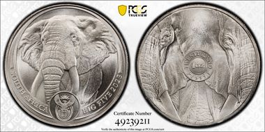 2023 20 Rand Big Five - Elephant Pt. MS69
