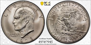 1973-S $1 Silver MS69