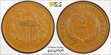 1868 2C AU58BN