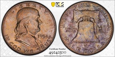 1954 50C MS67FBL