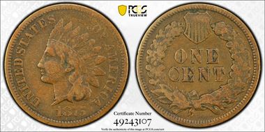 1875 1C VF20BN