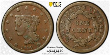 1840 1C Small Date N1BN