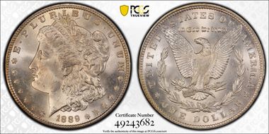 1889 $1 MS66