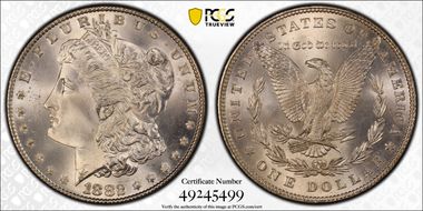 1882 $1 MS66+ 