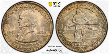 1925 50C Fort Vancouver MS67