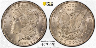 1892 $1 MS65
