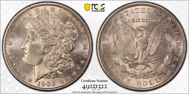 1902 $1 MS66+