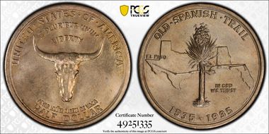 1935 50C Spanish Trail MS66+