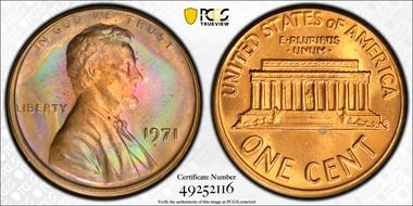 1971 1C MS65RB