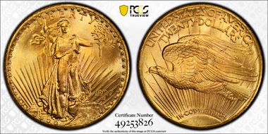 1927 $20 MS66+