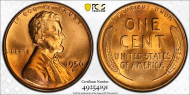 1956-D 1C MS66RD