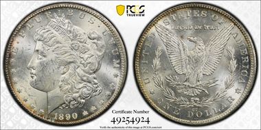 1890-CC $1 MS62