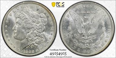 1902 $1 MS62