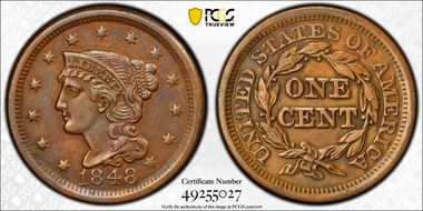 1848 1C Newcomb 24 AU55BN