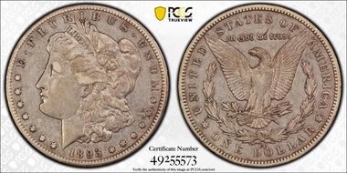 1893-CC $1 VF35