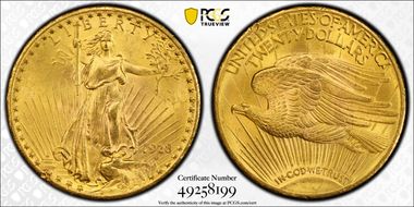 1928 $20 MS63