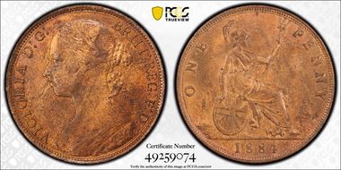 1884 1D S-3954 MS63RB