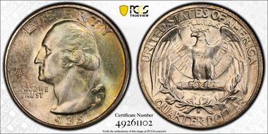 1935-S 25C MS66