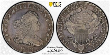 1799 $1 BB-165 VF25