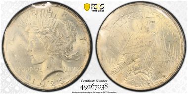 1923 $1 GSA Hoard MS63