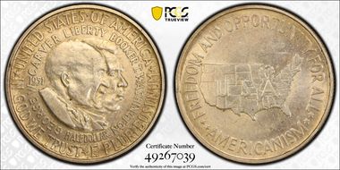 1951 50C Washington-Carver AU58