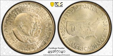 1952 50C Washington-Carver MS63