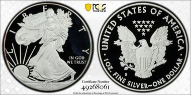 2012-S $1 Silver Eagle  75th Anniversary SF Mint Set PR68DCAM