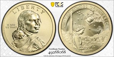 2019-P $1 Native American Enhanced Position B SP69