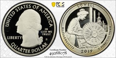 2019-S 25C Lowell NP PR69DCAM
