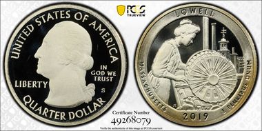 2019-S 25C Lowell NP PR69DCAM