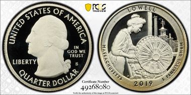 2019-S 25C Lowell NP PR69DCAM