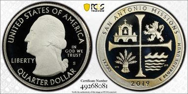 2019-S 25C San Antonio Missions NP PR69DCAM