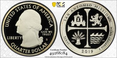 2019-S 25C San Antonio Missions NP PR69DCAM