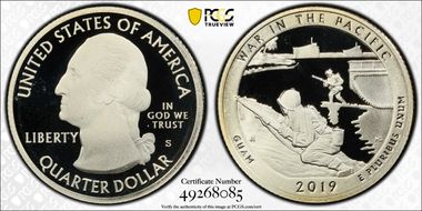 2019-S 25C War In the Pacific NP PR69DCAM