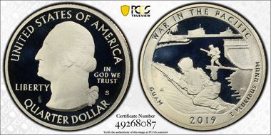 2019-S 25C War In the Pacific NP PR69DCAM