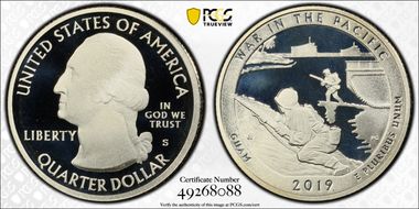 2019-S 25C War In the Pacific NP PR69DCAM