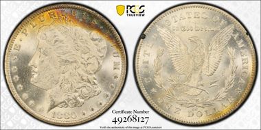 1880/79-CC $1 VAM 4, 80/79, Rev of 78 GSA Hoard MS63