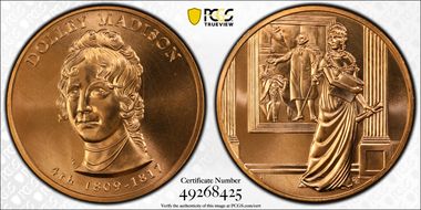 (2007) Medal Dolley Madison MS67RD