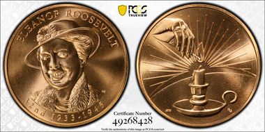 (2014) Medal Eleanor Roosevelt MS67RD