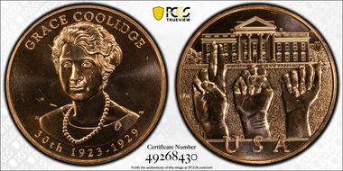 (2014) Medal Grace Coolidge MS65RD