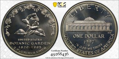 1997-P $1 Botanical MS69