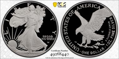 2022-W  $1 Silver Eagle PR70DCAM