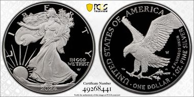 2024-W  $1 Silver Eagle PR70DCAM